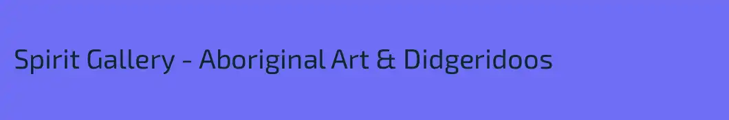 Spirit Gallery - Aboriginal Art & Didgeridoos